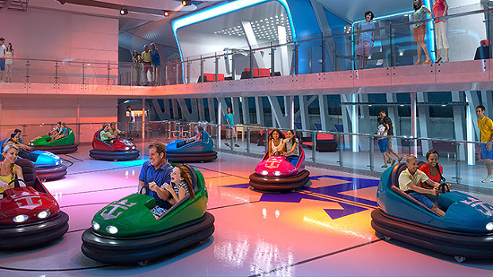 Bumper Cars on Ovation of of the Seas
